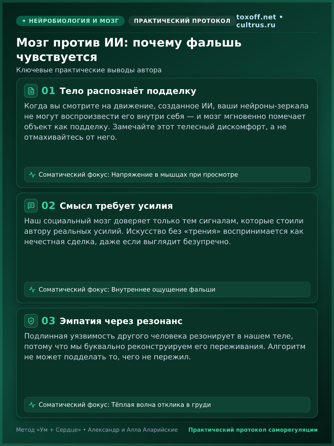 Инфографика: Ключевые выводы статьи