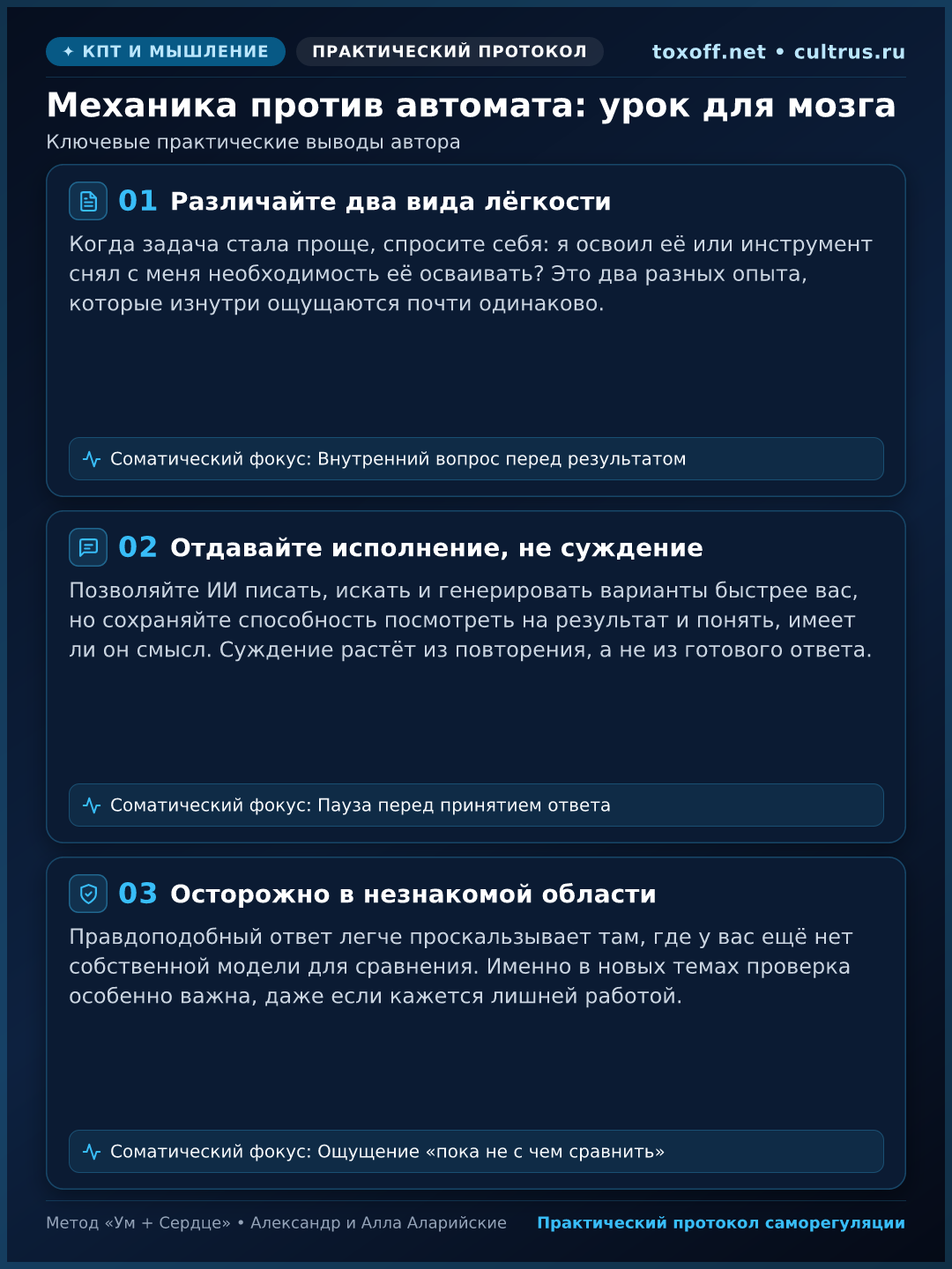 Инфографика: Ключевые выводы статьи